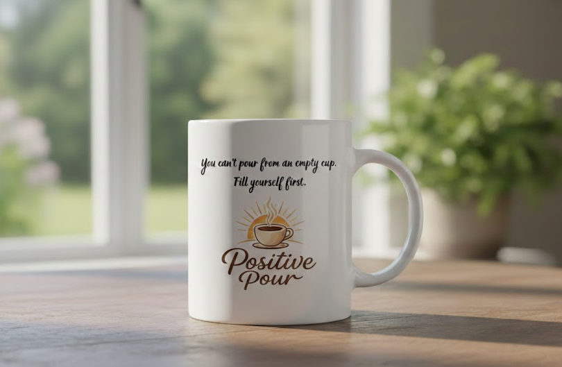 Positive Pour Mug- You Can't Pour From an Empty Cup